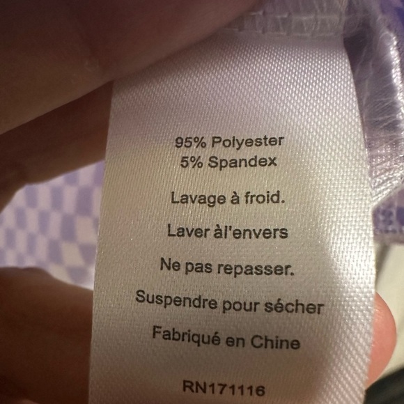 Yatta Golf Lavender Checkered Polo Shirt Size Small - Picture 7 of 7